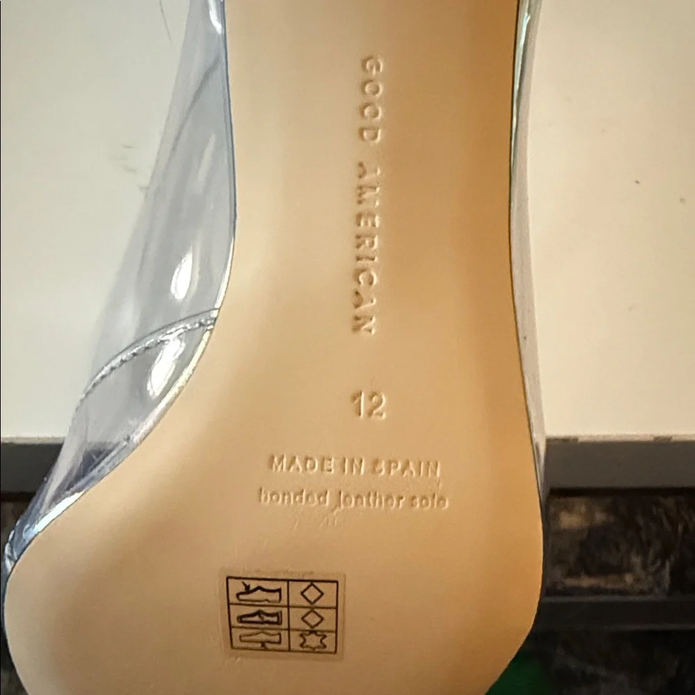 Good American clear & silver Transparent Heels - Picture 3 of 5